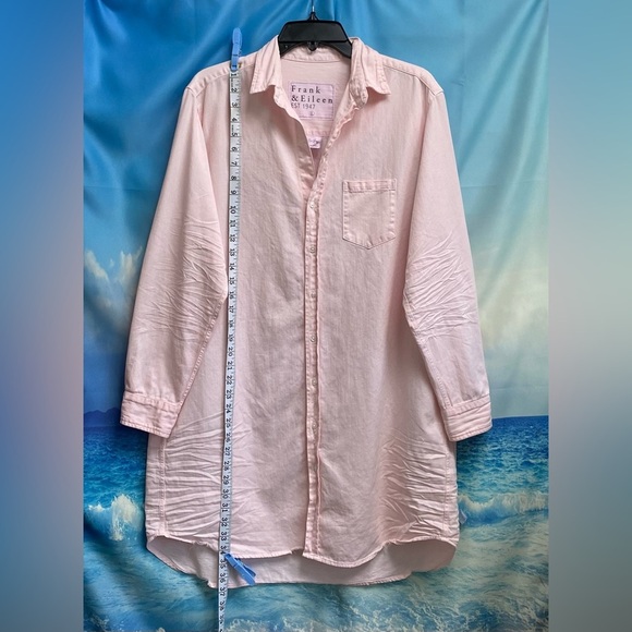 Frank & Eileen Famous Denim MARY Classic Shirtdress Size: L Ballet - Picture 13 of 16